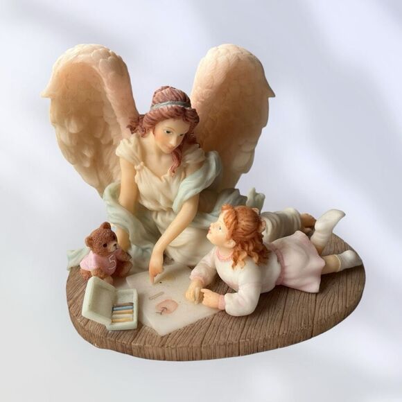 Vintage 1996 Seraphim Classics Angels to Watch Over Me Resin Sculpture Figurine - Picture 1 of 11
